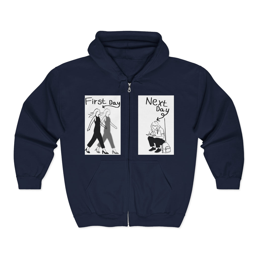 First Day of School Hoodie – Freshman Glow-Up to Semester Burnout