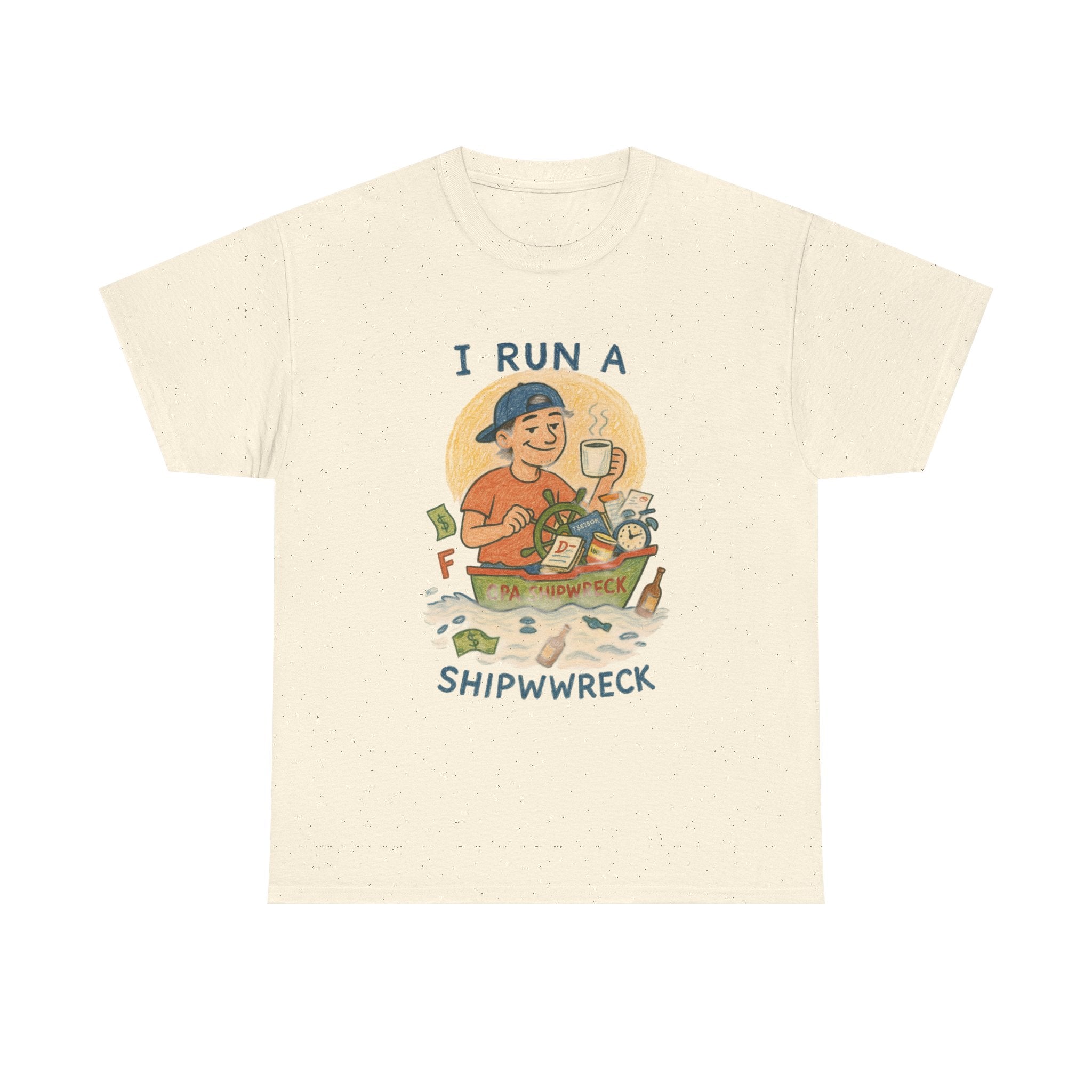 I Run a GPA Shipwreck T-Shirt – Funny Unisex College Tee for Students