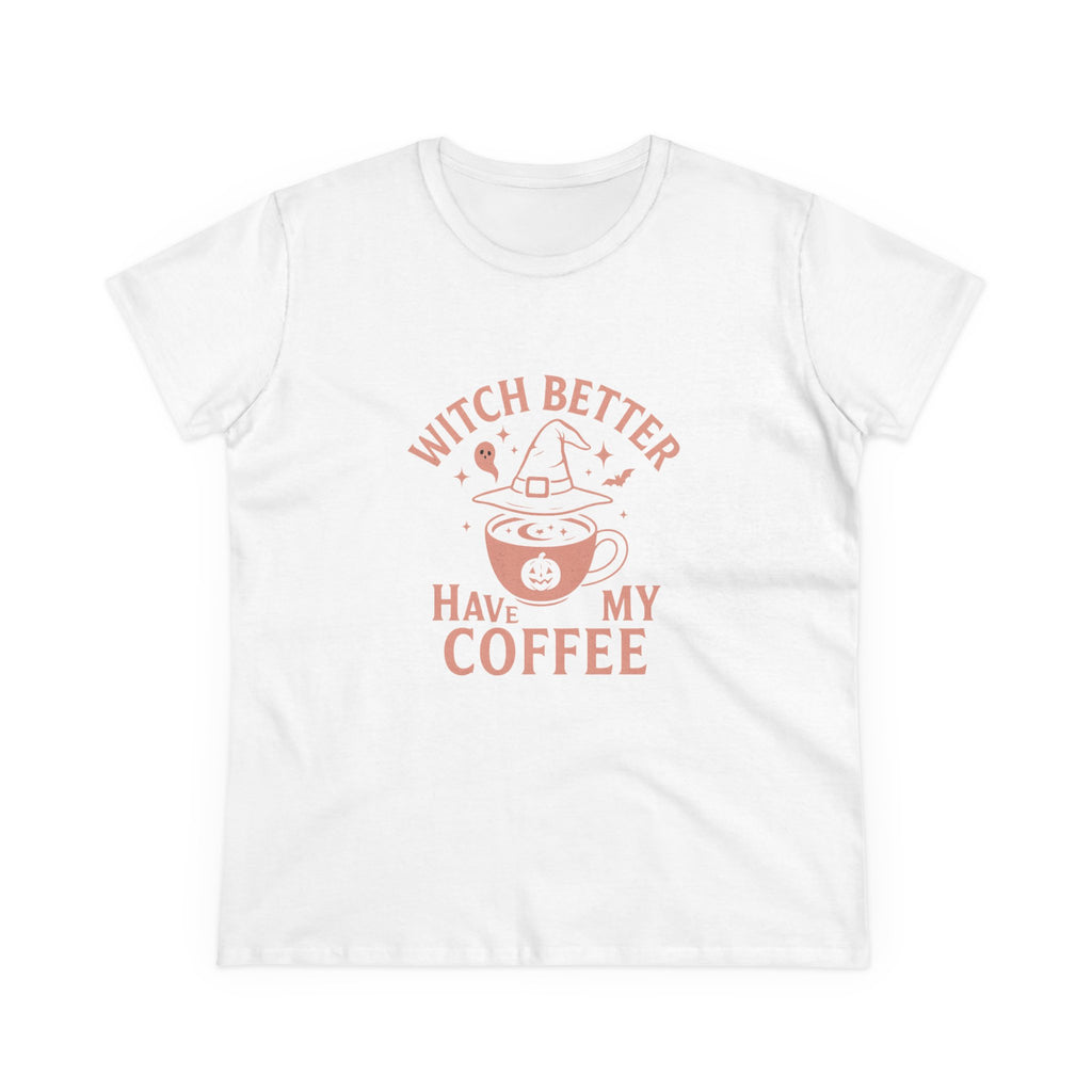 Witch Coffee Tee, Cute Halloween Shirt