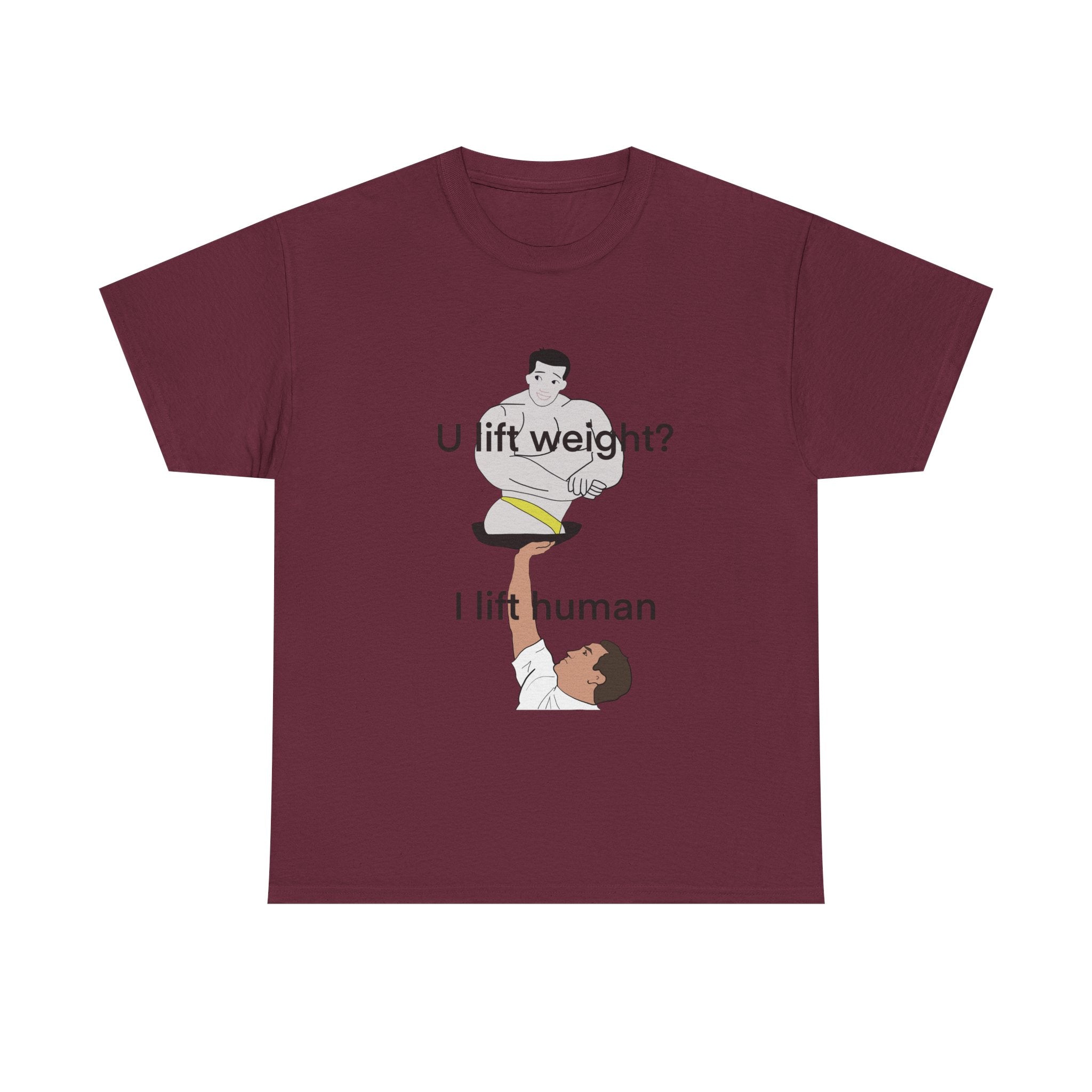 U Lift Weight? I Lift Human Funny Cheerleader T-Shirt