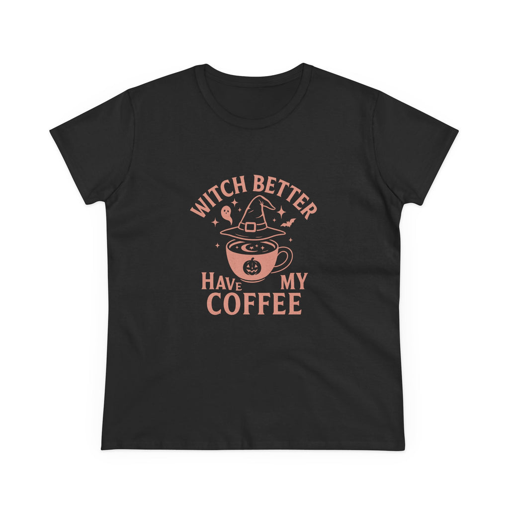 Witch Coffee Tee, Cute Halloween Shirt