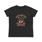 Witch Coffee Tee, Cute Halloween Shirt
