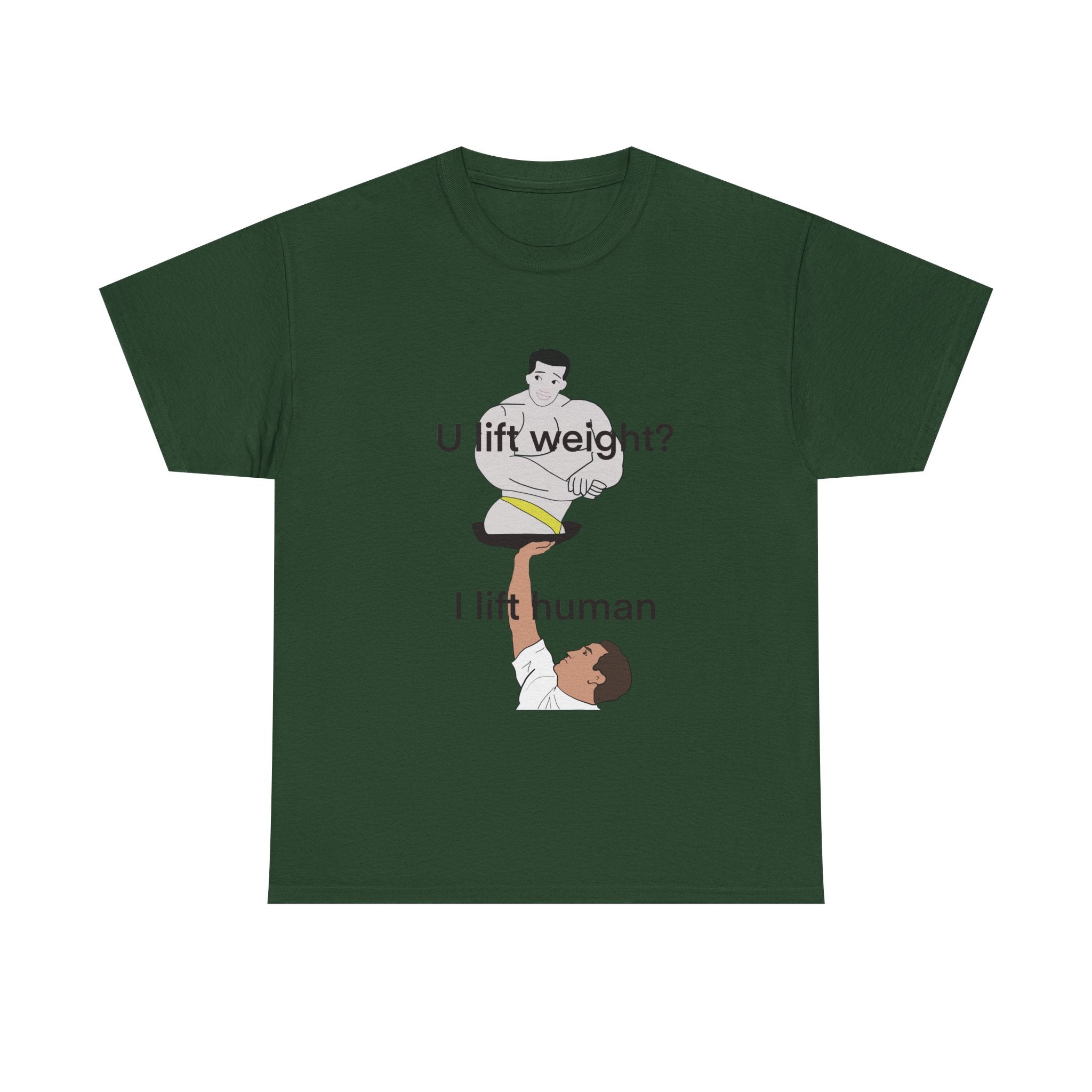 U Lift Weight? I Lift Human Funny Cheerleader T-Shirt