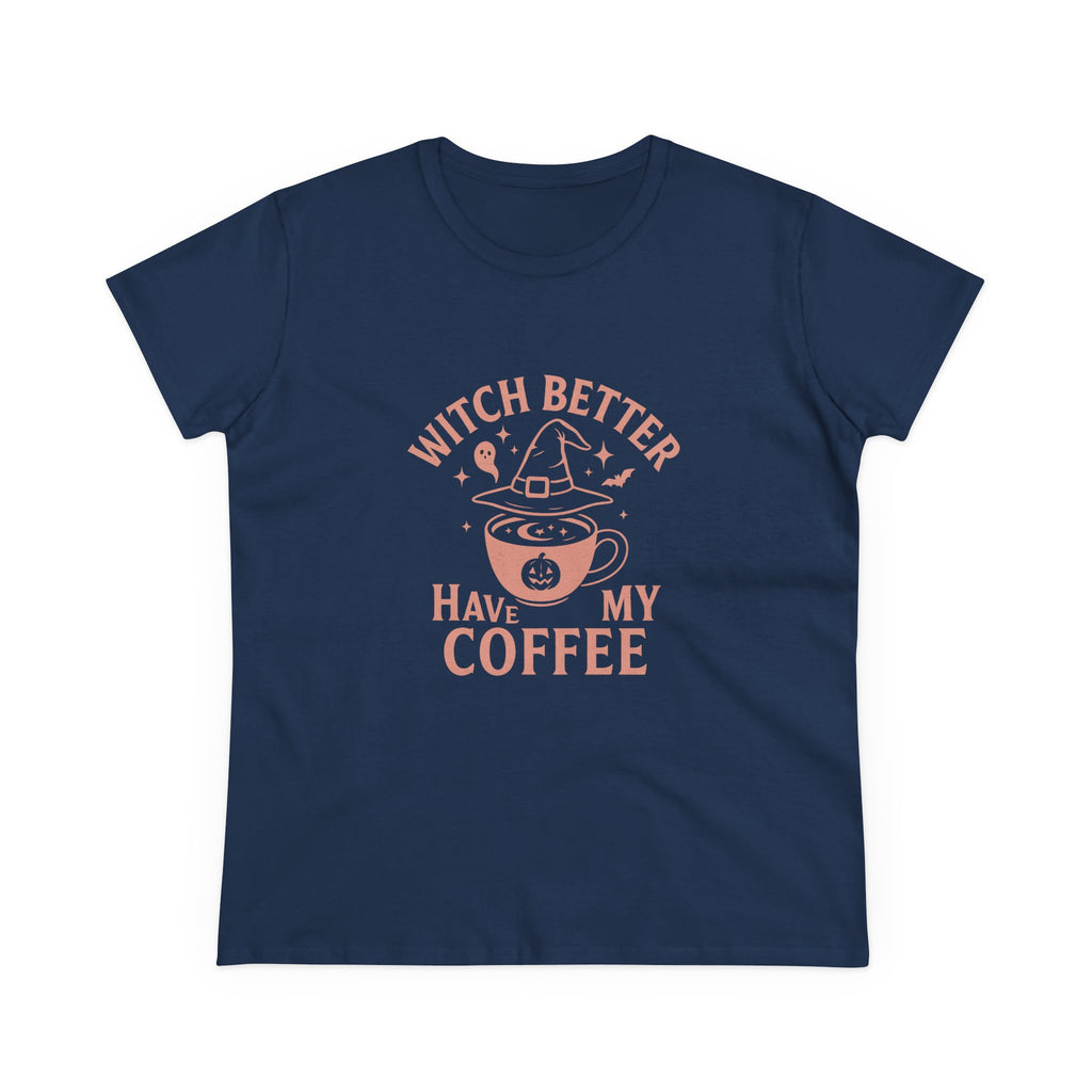 Witch Coffee Tee, Cute Halloween Shirt