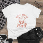 Witch Coffee Tee, Cute Halloween Shirt