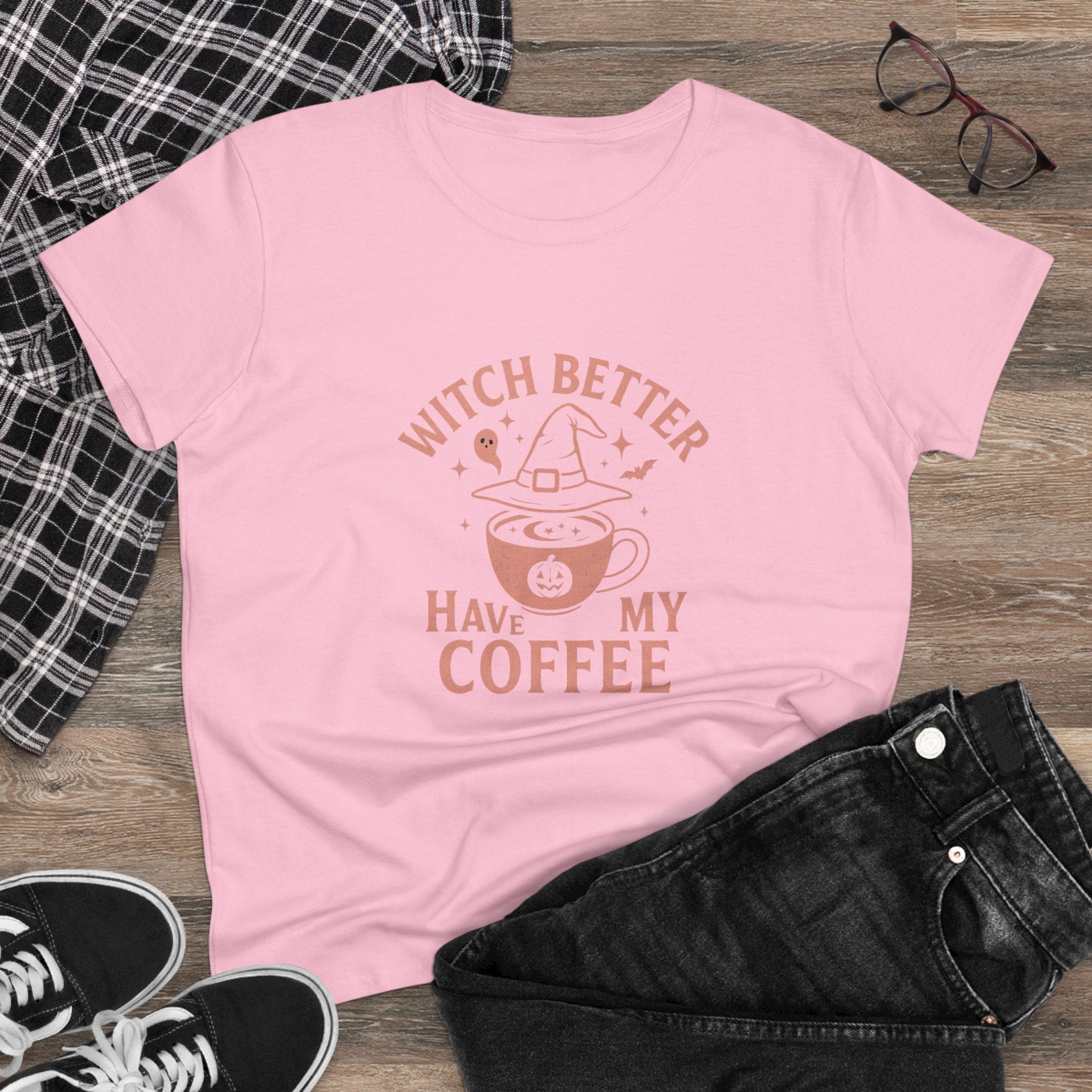 Witch Coffee Tee, Cute Halloween Shirt