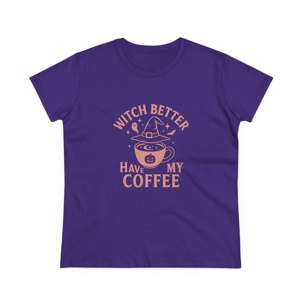 Witch Coffee Tee, Cute Halloween Shirt