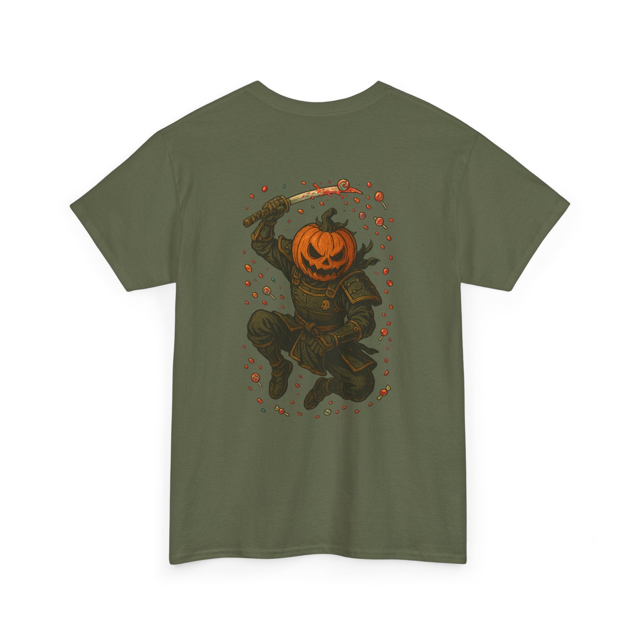 Pumpkin Samurai Back Graphic Tee