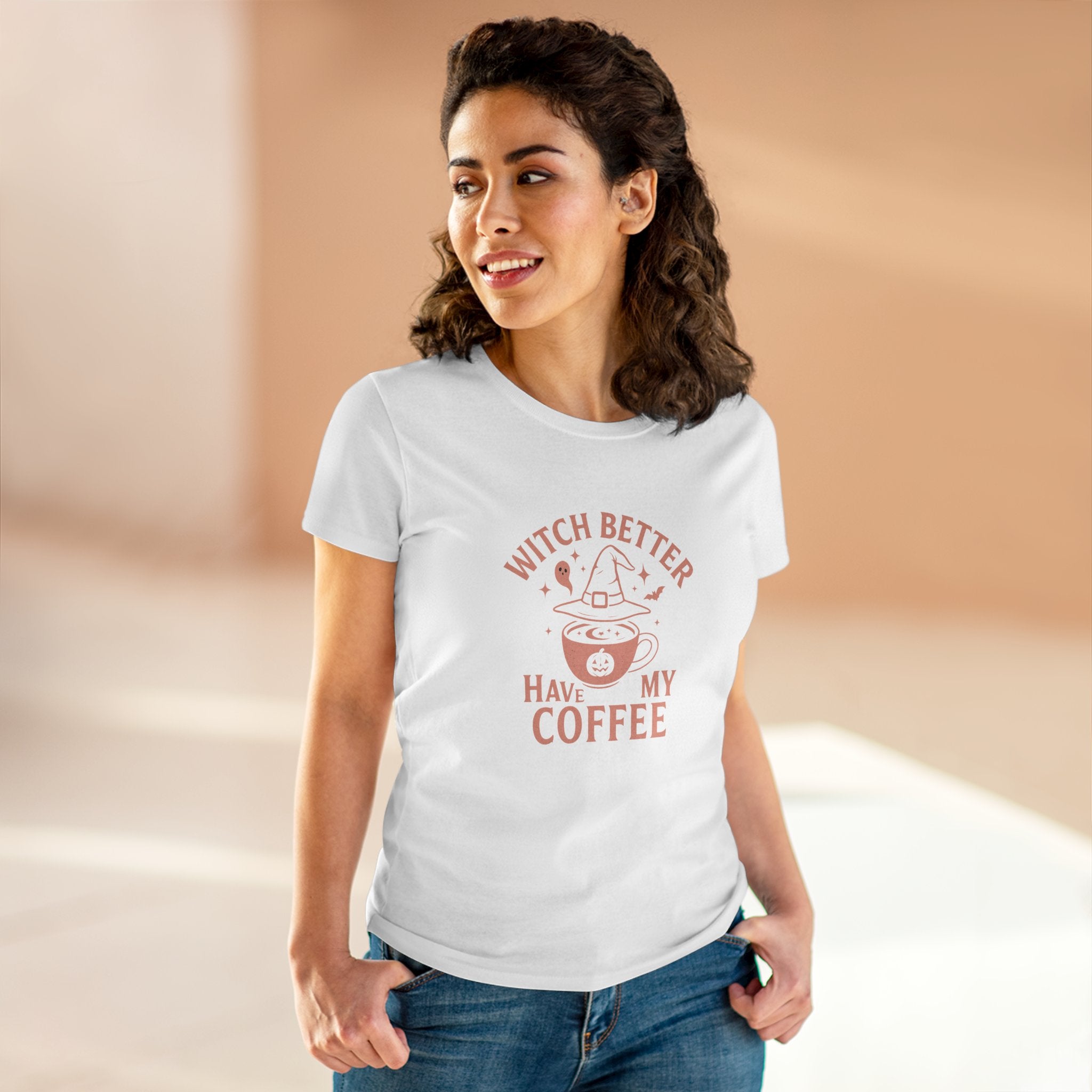 Witch Coffee Tee, Cute Halloween Shirt