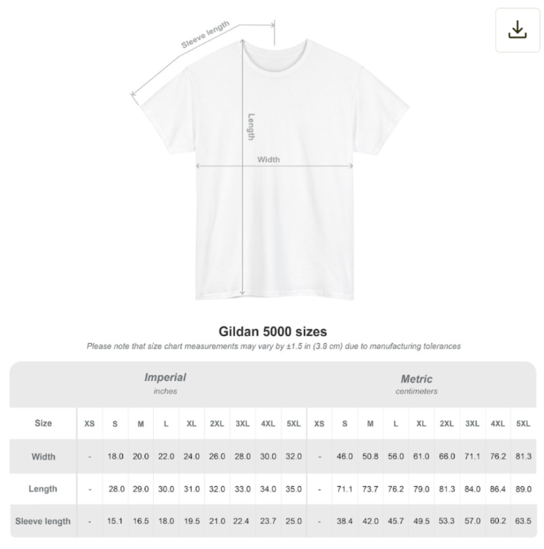 Size Chart for Existence Is Expensive Breathing isn't Free